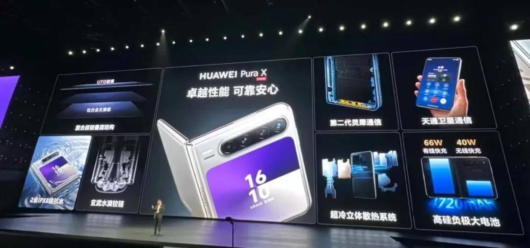 华为发布首款阔折叠手机Pura X，售价7499元起