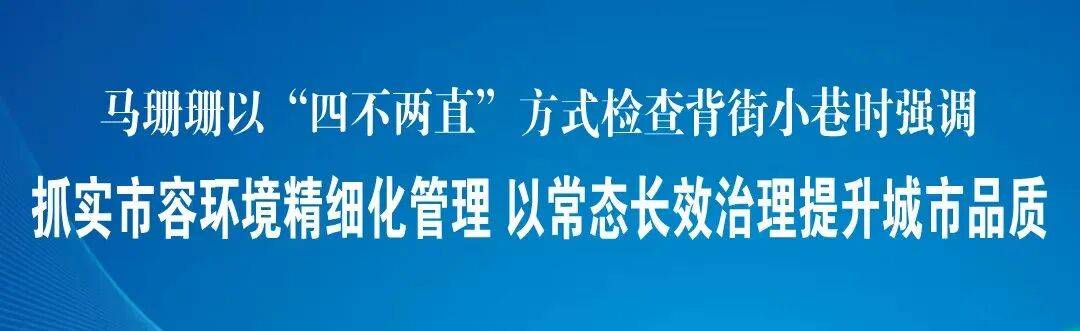 马珊珊以“四不两直”方式检查背街小巷时强调 抓实市容环境精细化管理 以常态长效治理提升城市品质